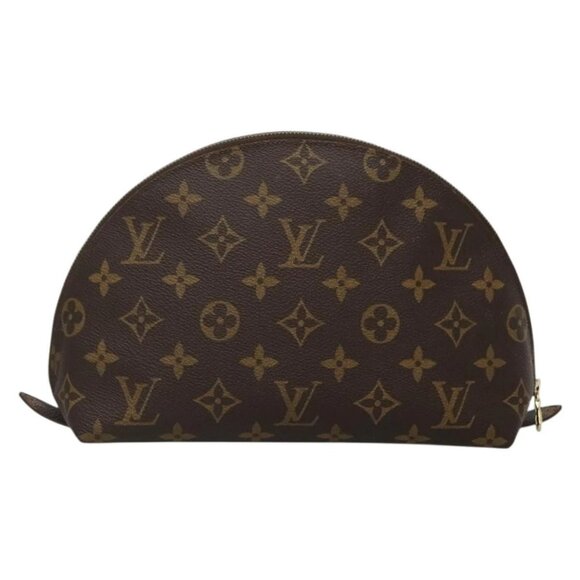 LOUIS VUITTON Monogram Trousse Demi Ronde Cosmetic Pouch M47520 LV Auth 131597 - Picture 2 of 16